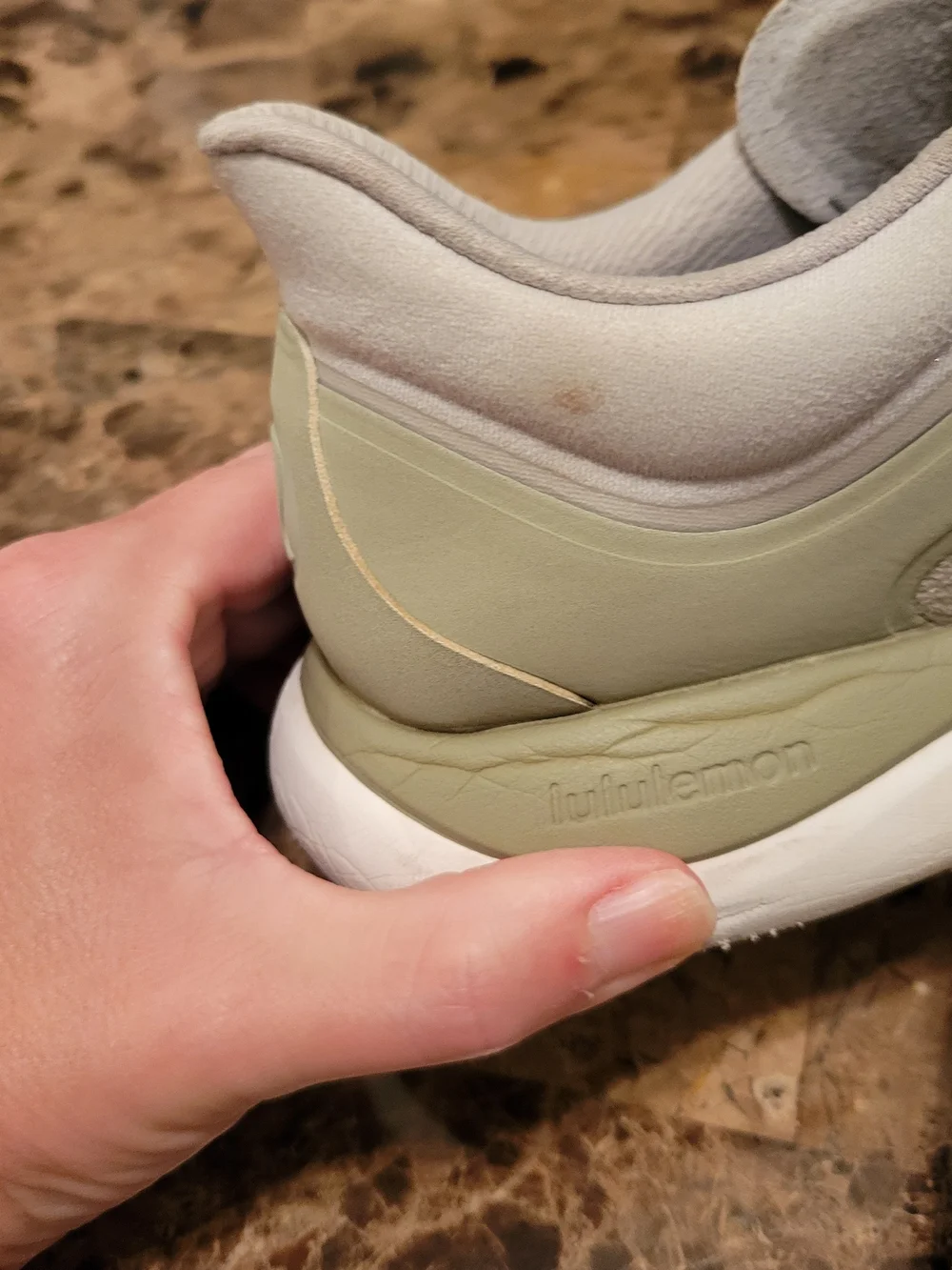 lululemon Chargefeel pale green sneakers